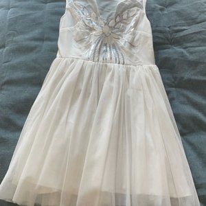 White sequined dress